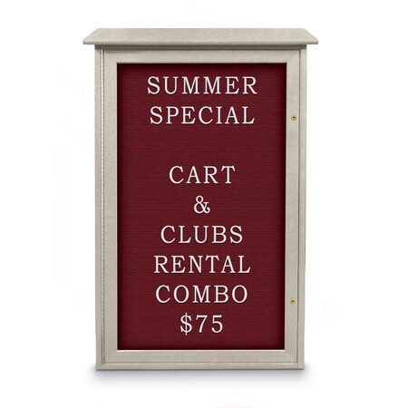 United Visual Products Indoor Enclosed Combo Board, 72"x36", White Frame/White Porc & Black UVCB7236W-WHTPORC-BLACK